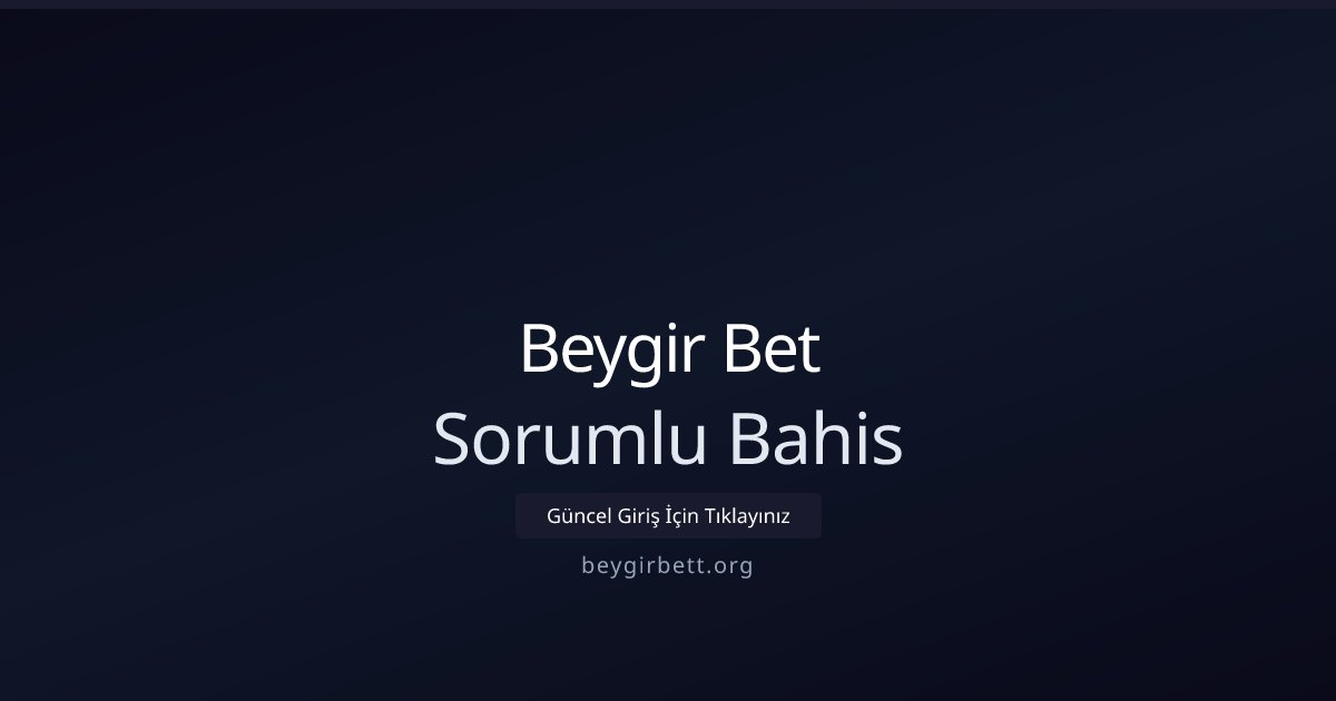 Prensbet Prenssbet Sorumlu Bahis Politikası
